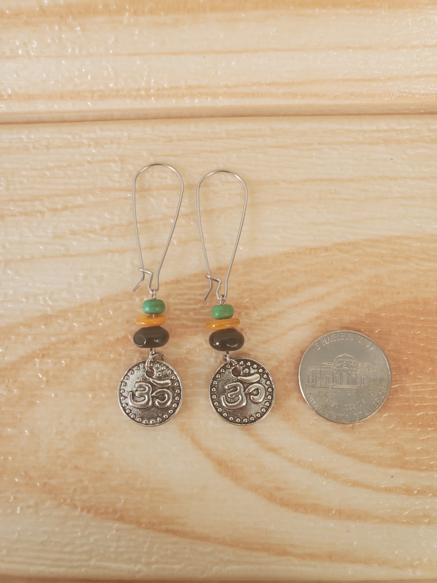 Yoga Inspired Kidney Wire Earrings